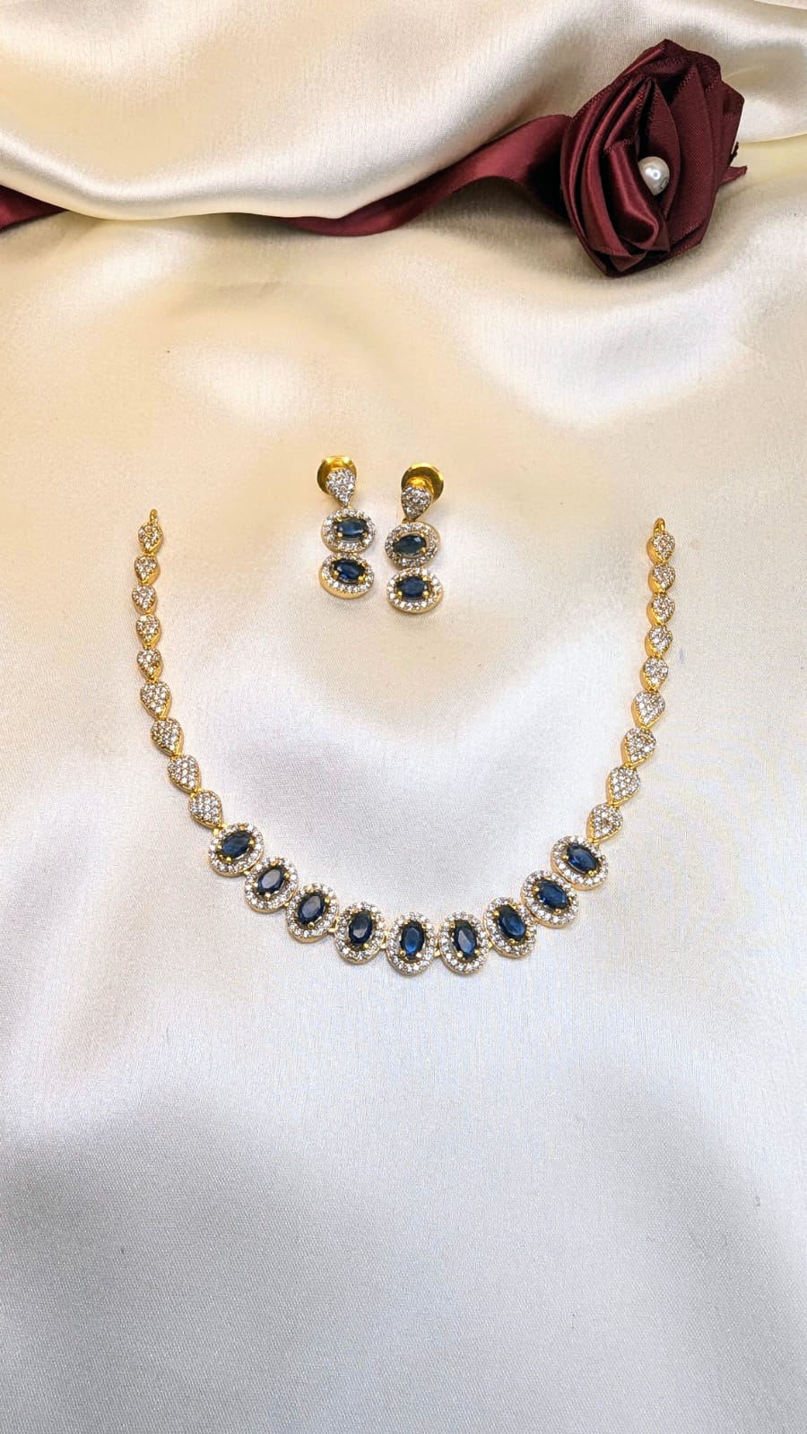 Gold Plated Sapphire Diamond